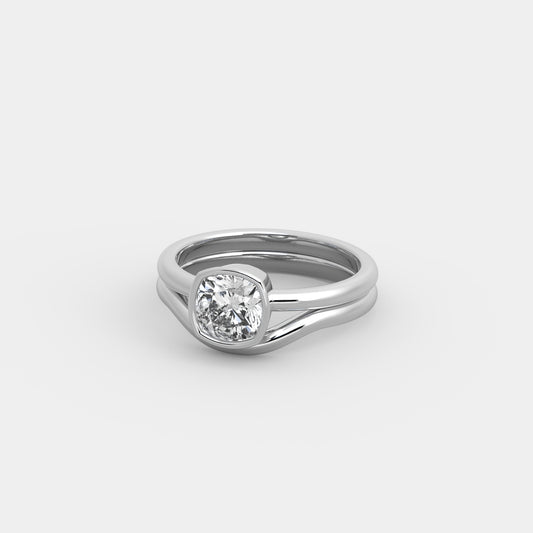 Noelle x Embrace Set in Cushion Square Cut