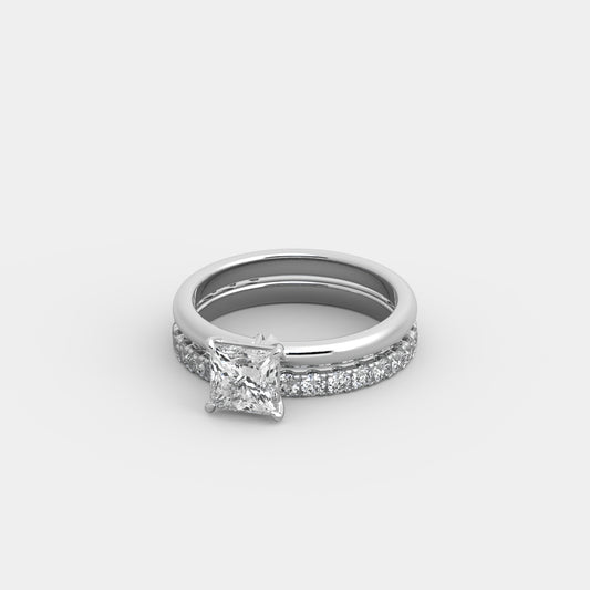 Elodie Deux x Pavé Set in Princess Cut