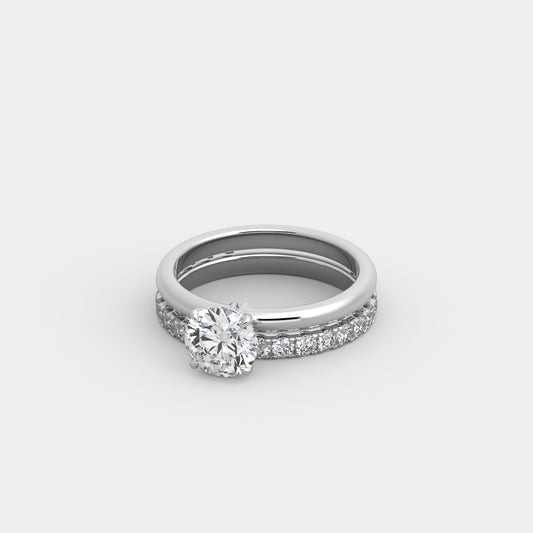 Elodie Deux x Pavé Set in Round Cut
