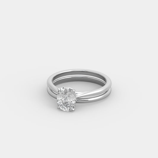 Elise Deux x Classic Set in Cushion Cut