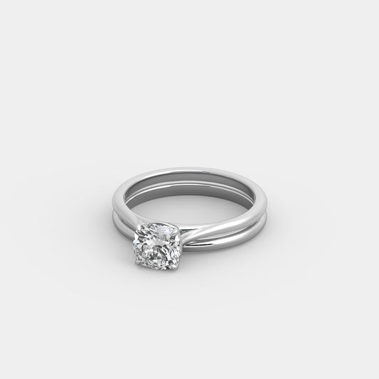 Elise Deux x Classic Set in Cushion Square Cut