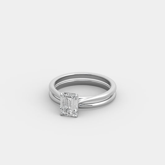 Elise Deux x Classic Set in Emerald Cut