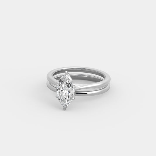 Elise Deux x Classic Set in Marquise Cut