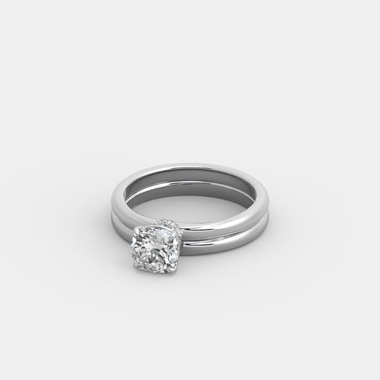 Odette Bijou x Classic Seated Set in Cushion Square Cut