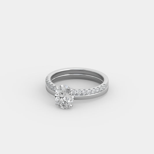 Etta x Classic Set in Oval Cut