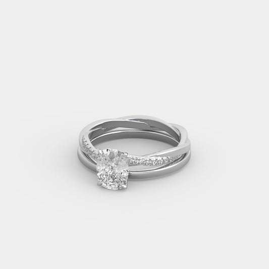 Aevia Demi x Contour Set in Cushion Cut