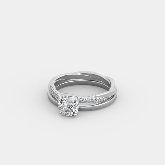 Aevia Demi x Contour Set in Cushion Square Cut