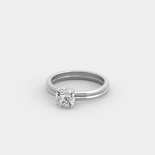 Hazel x Embrace Set in Cushion Square Cut