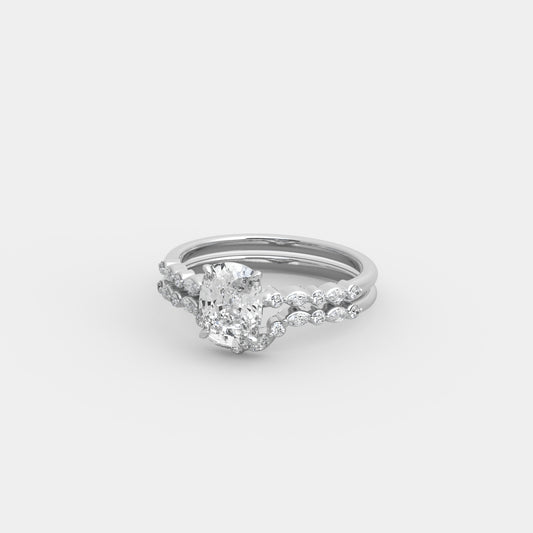 Bria x Mirror Set in Cushion Cut