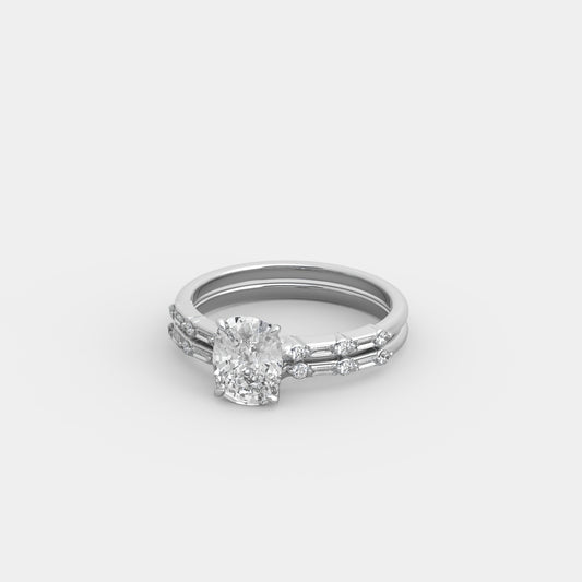 Bria Blanc x Mirror Set in Cushion Cut
