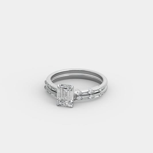 Bria Blanc x Mirror Set in Emerald Cut