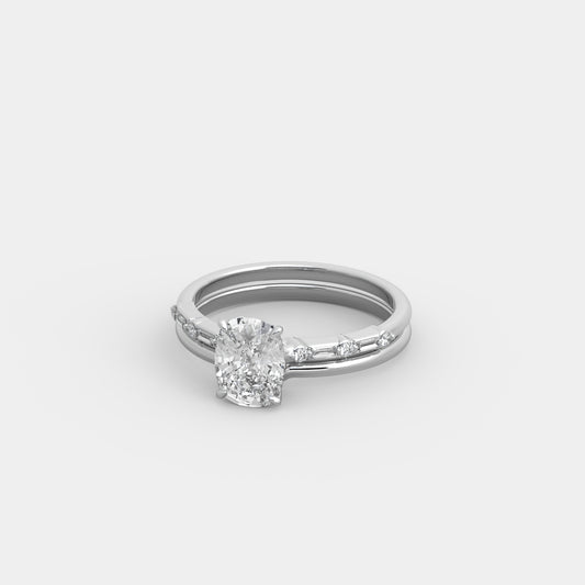 Bria Blanc x Embrace Set in Cushion Cut