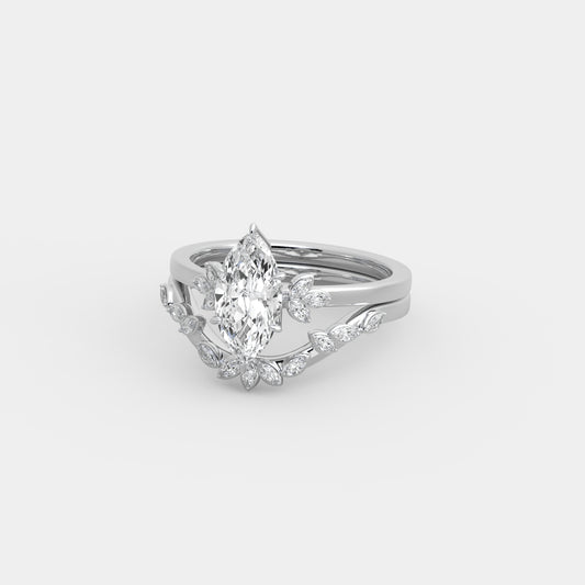 Rhea Fleur x Semblance Set in Marquise Cut