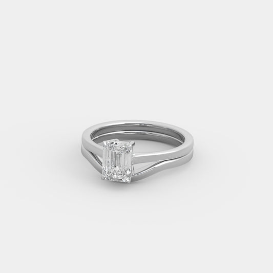 Rhea x Embrace Set in Emerald Cut