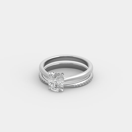 Rhea Demi x Contour Accents Set in Cushion Cut