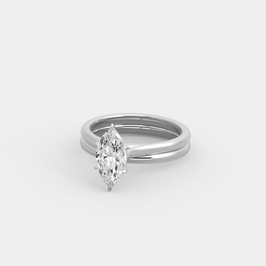 Kira Blanc x Classic Set in Marquise Cut