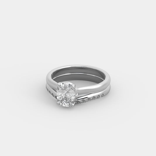 Lyra x Contour Accents Set in Cushion Cut