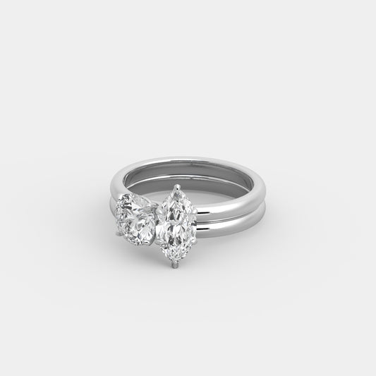 Dyad x Classic Seated Set in Marquise Cut