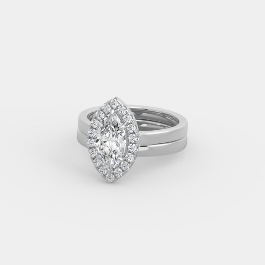 Elizabeth x Classic Set in Marquise Cut