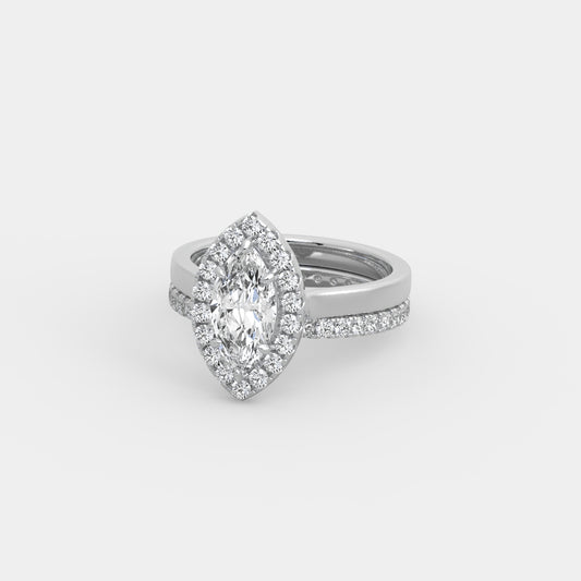 Elizabeth x Pavé Set in Marquise Cut