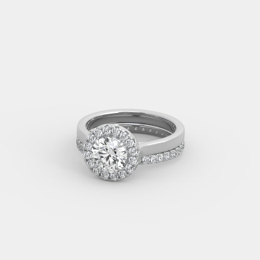 Elizabeth x Pavé Set in Round Cut