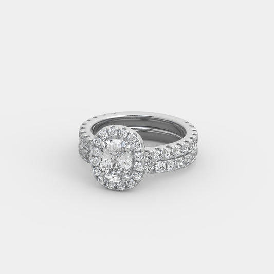 Elizabeth Pavé x Pavé Set in Cushion Cut