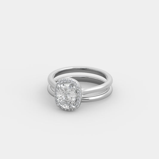 Beth x Classic Set in Cushion Cut