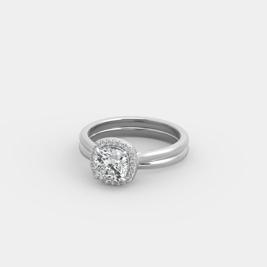 Beth x Mirror Set in Cushion Square Cut