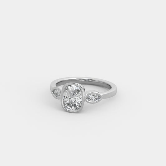 Noelle Marquise-Shouldered in Cushion Cut