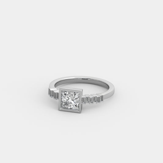 Noelle Baguette-Accented in Princess Cut