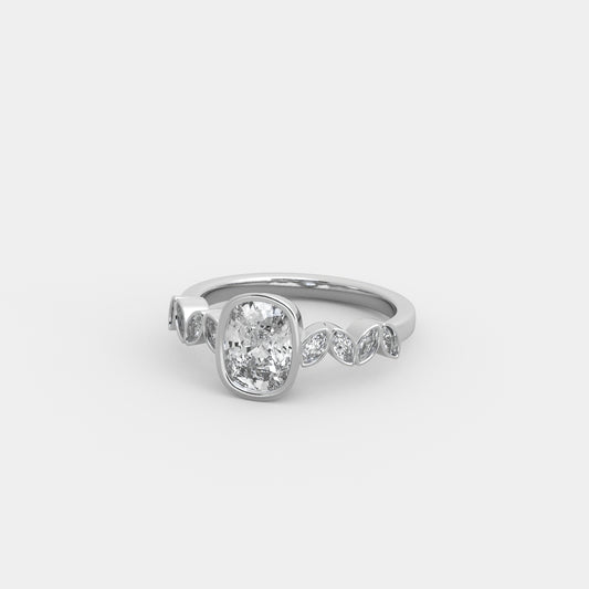 Noelle Marquise-Accented in Cushion Cut