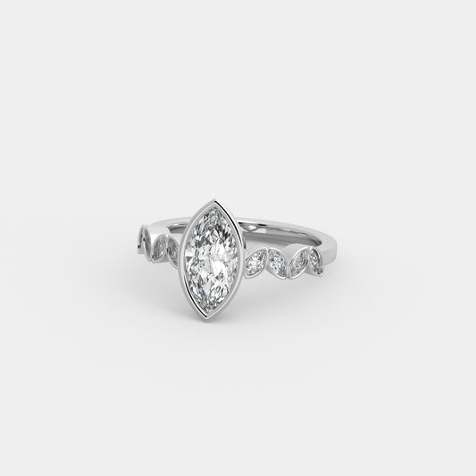 Noelle Marquise-Accented in Marquise Cut
