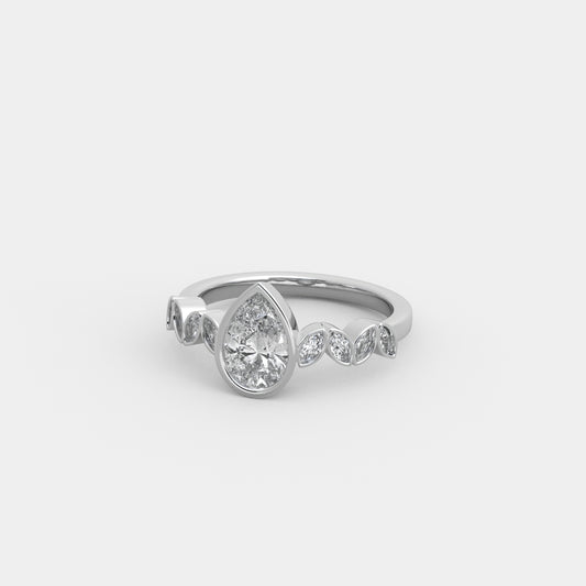 Noelle Marquise-Accented in Pear Cut