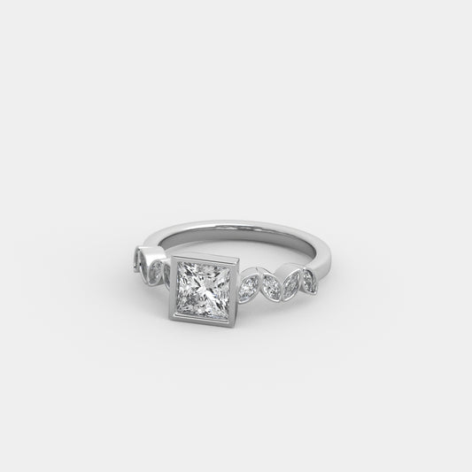 Noelle Marquise-Accented in Princess Cut