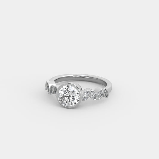 Noelle Marquise-Accented in Round Cut
