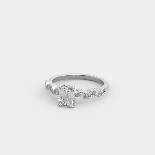 Bria Marquise-Accented in Emerald Cut