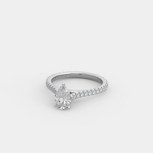 Kira French-Pavé in Pear Cut