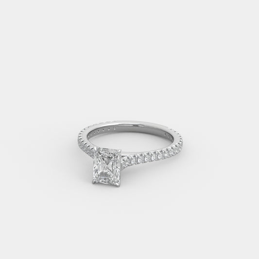 Kira French-Pavé in Radiant Cut
