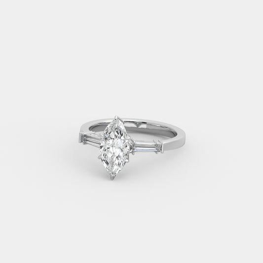 Rhea Baguette-Shouldered in Marquise Cut