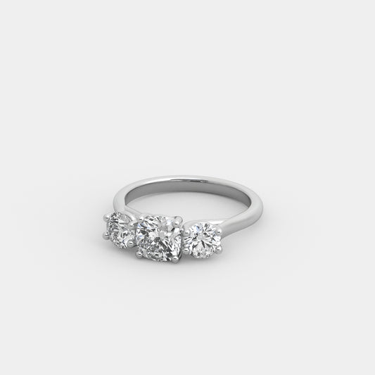 Lyra Round-Shouldered in Cushion Square Cut
