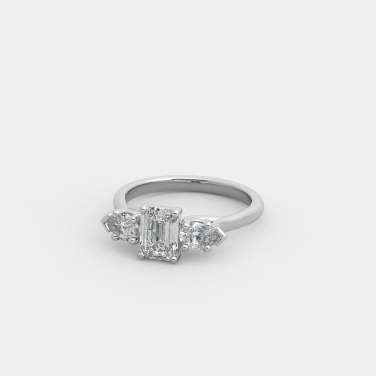 Lyra Pear-Shouldered in Emerald Cut