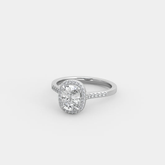 Beth Pavé in Cushion Cut