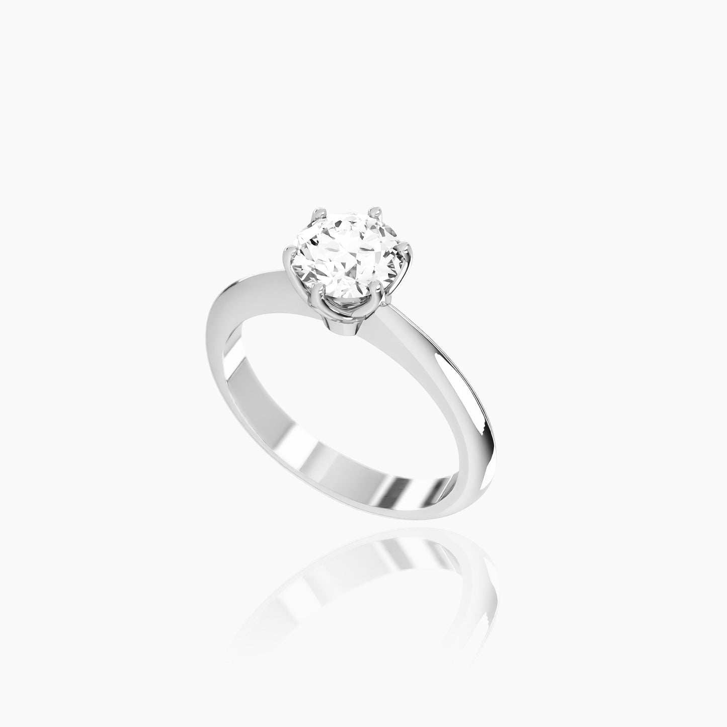 Platinum Zephyr Round Solitaire