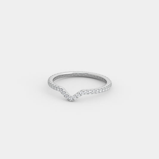 Chevron Pavé Band